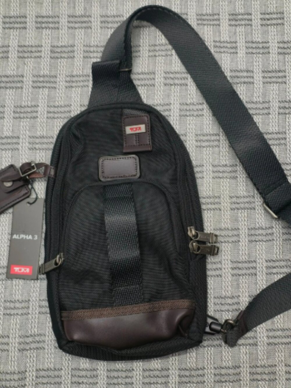 Tumi Alpha Bravo Black Chest Bag